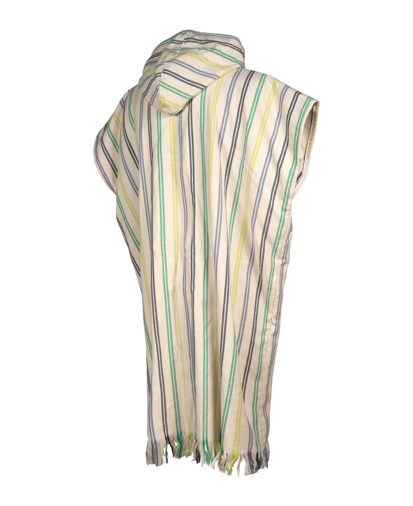 Poncho Cambio con Cappuccio Arena Burro - Verde Morbido 007461/100 Taglia Unica