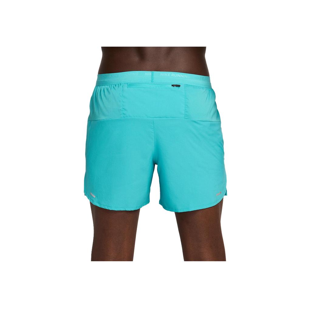 Nike Shorts Esportivos Leves Suaves Confortáveis Frescos Trail Stride Dri-Fit Masculino Azul-Claro Preto DM4755-345