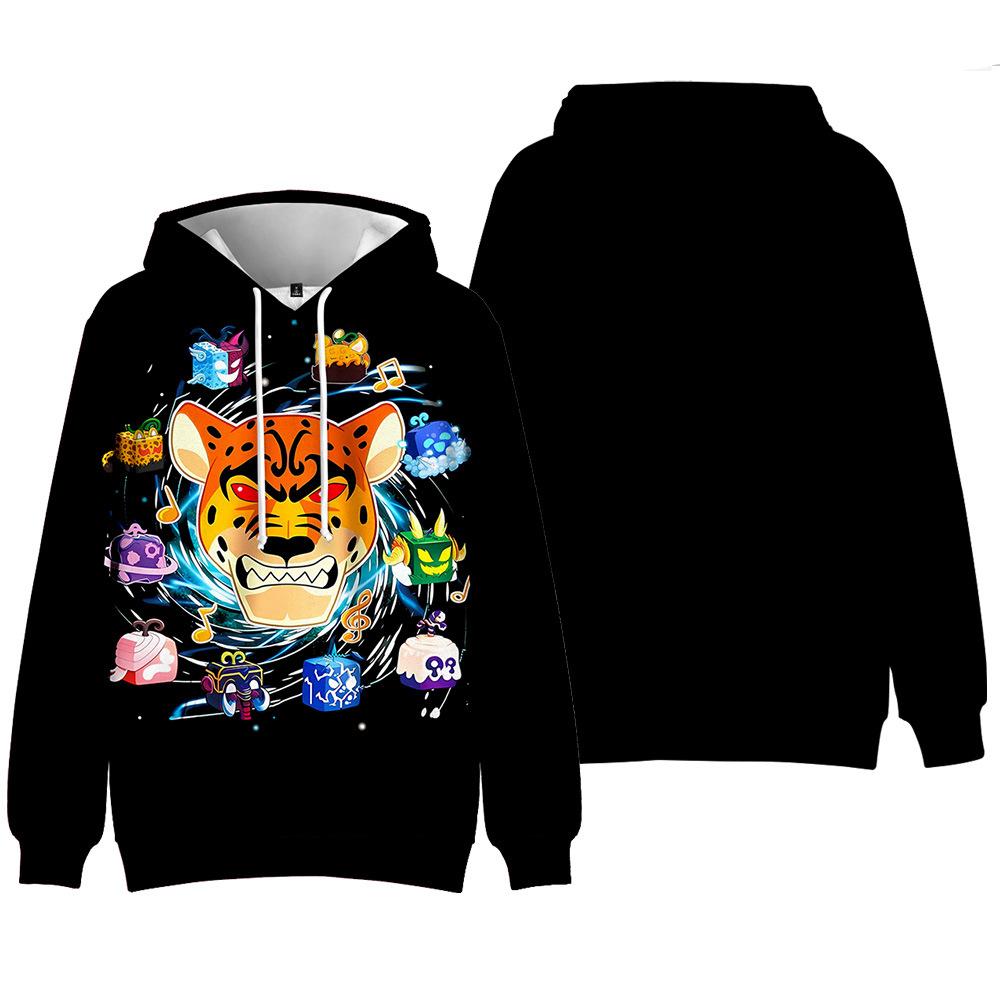 

Толстовка с капюшоном Blox Fruits для мужчин и женщин унисекс ROBLOX с графическим принтом крутая уличная толстовка с капюшоном