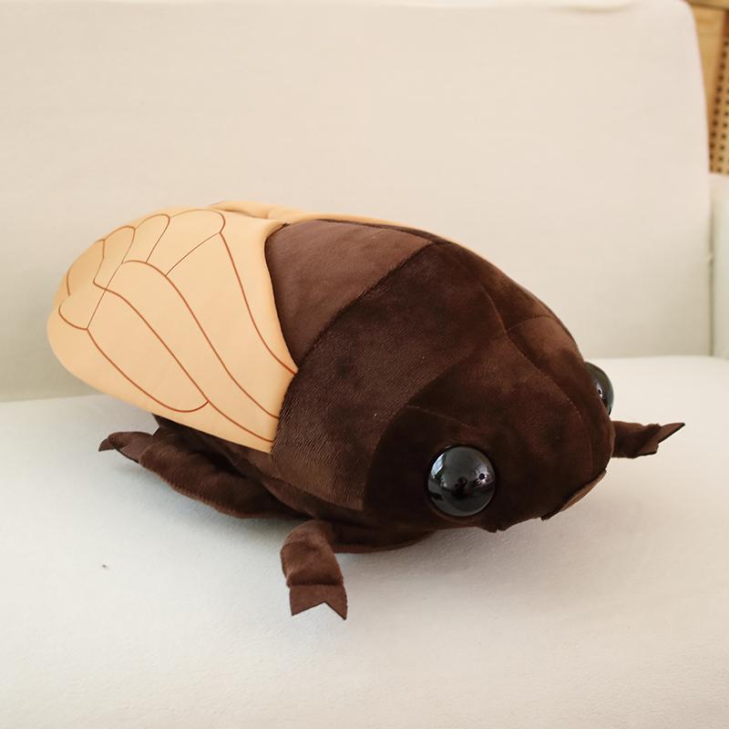 48cm Creatieve Gesimuleerde Insectenpop Pluche Speelgoed Gevuld Dier Zacht Cicade Kussen Cadeaus Voor Jongens Kinderen Vrienden Prank Speelgoed Decor 48cm