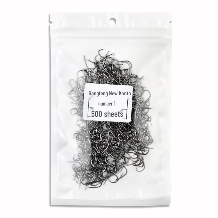 Kanto Barbless Fish Hooks - Sharp Triangle Teeth, Hardened Steel with Line Groove Kanto Sharp 1