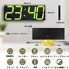 CHKOSDA Digital LED Clock Wall Mounted 18 Inch Large Alarm Clock Remote Control Count Down Timer Clock Auto Dimmer Big Calendar and Thermometer and