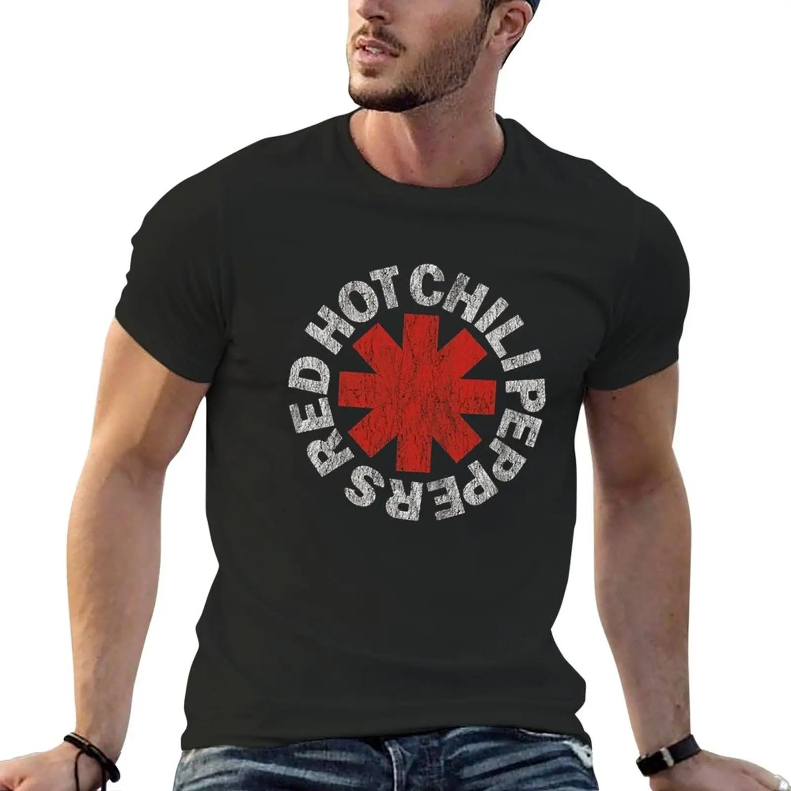 

New RHCP HOT VINTAGE T-Shirt anime sweat shirts vintage t shirt Aesthetic clothing mens big and tall t shirts - Men s Summer ... 5XL різнокольоровий