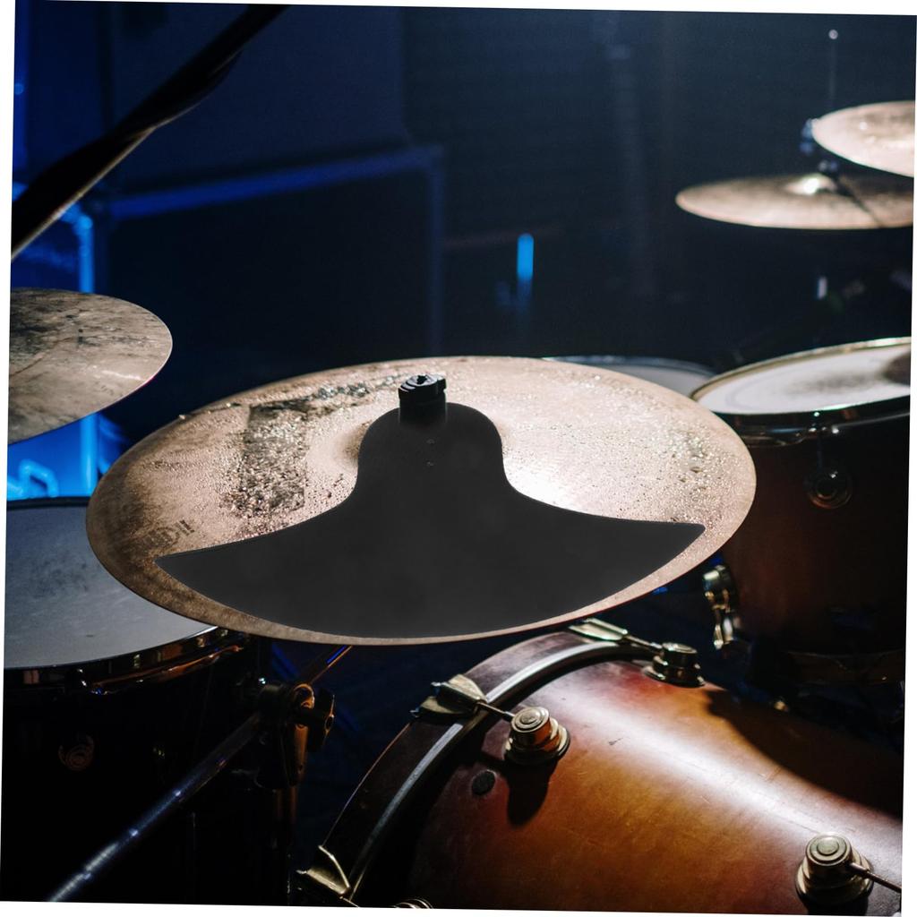 Yardwe Cymbal Rubber Mute Pads for Drum Cymbals, Crash Cymbals, Soundproofing, Noise Reduction, 14-inch and 16-inch, Black, 33x21.5x0.5cm, 160g, 2-Pac