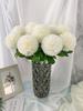 10 Pcs Artificial Chrysanthemum Ball Silk Flowers Flowers for Bride 52cm Single Stem Chrysanthemum for Wedding Bouquets Party Home Garden Decor