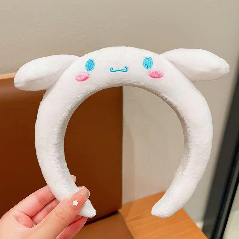 Entzückendes Plüsch-Herz-Hasenohren-Stirnband zum Gesichtwaschen - Niedliches Cartoon-Haaraccessoire