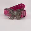 Studded Butterfly-Shaped Statement Belt Punk Goth Rock With Pin Buckle PU Leather Waistband Jeans Y2K Accessories