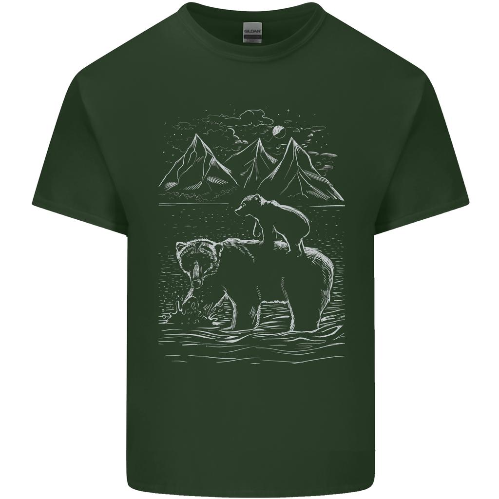 A Bear and Its Cub Unisexs Light Cotton TShirt