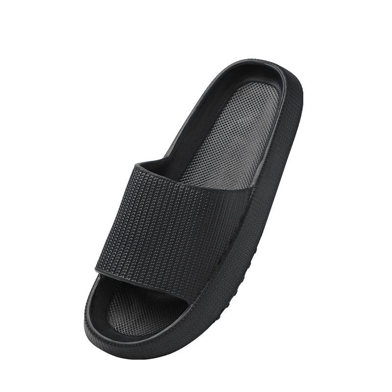 Fashion Summer Slippers Men Women Couple Solid Slides Comfortable Non-slip Bathroom EVA Cloud Soft Indoor Flat Home Cushion Shoes