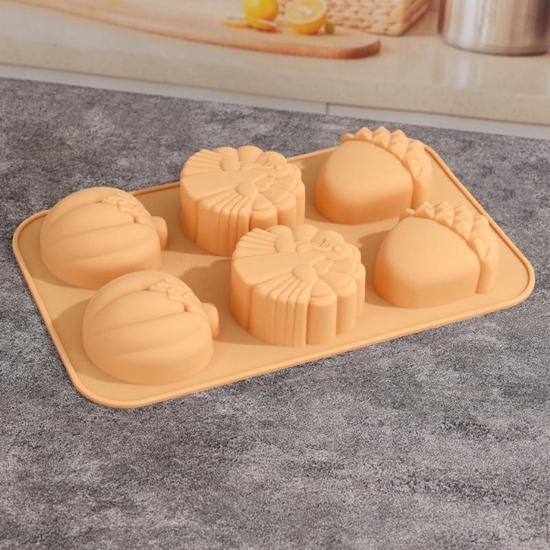 Halloween Cupcakes Fondant Molds Silicone Pumpkin Leaves Molds for Halloween Cake Decorating Chocolate Candy Mold