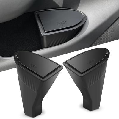 Dörr Papperskorg för Tesla Model Y Tillbehör Förvaringslåda för Sidodörr Organizer Push-to-Open Lockdesign Framstol Bil Papperskorg