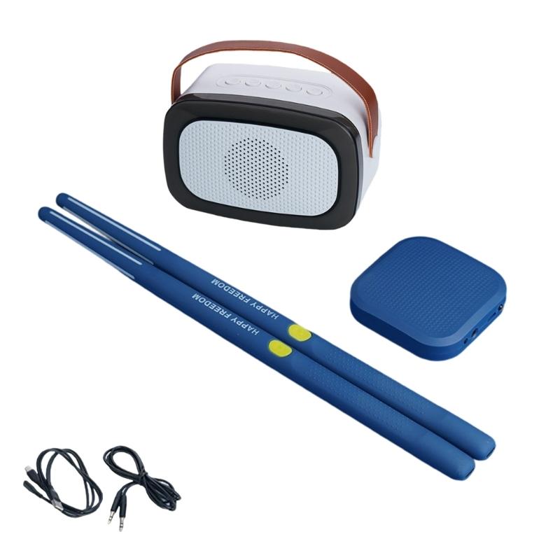 Portable Pocket Drum Motion Sensing Electric Air Drum With Drumsticks Virtual Air Drum for Beginners Kids Enduring
