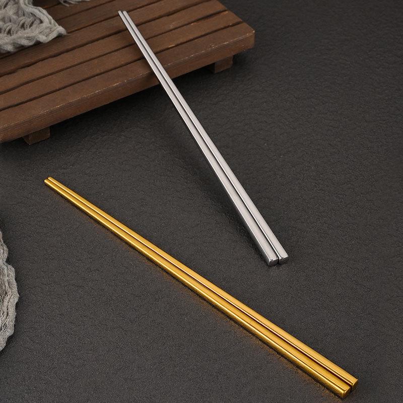 Non-Slip Insulated Stainless Steel Chopsticks for Hot Pot & BBQ