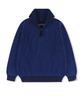 Yes Ic Rib Knit Half Zip Up Blue
