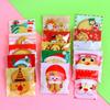 100Pcs 10x10cm Christmas Series Cookie Biscuit Candy Snack Plastic Self-adhesive Xmas Party Gift Bags