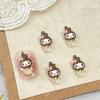30/60/120Pcs Popular Leopard Print Cat Cartoon Nail Accessories, Ice Transparent 3D Teddy Bear Puppy Resin Diamond Diy Wearable