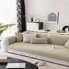 Sofa Cushion Plush Non-Slip Simple Modern Light Luxury Style Leather Cushion for Four Seasons Thickened fleece-lined Sofa Cover