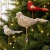 Glitter Bird Ornament: Creative DIY Christmas Tree Decoration