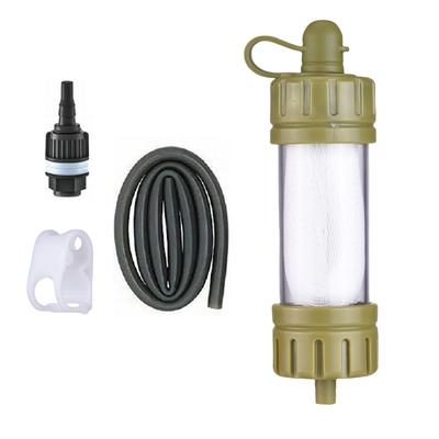 Persönlicher Wasserfilter Strohhalm Outdoor Tragbarer Filter Notfall Überlebensausrüstung Mini Wasserfilter Transparente Hülle