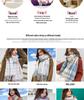 New Korean-Style Plaid Scarf: Warm, Thickened Autumn/Winter Shawl for Women & Students - Cute Internet Celebrity-Inspired Neck Warmer