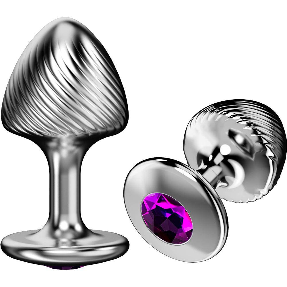 Mushroom Shape Metal Anal Plug Training Toy