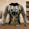 Mode Homme 2025 Chasse Hoodie Lâche Grande Taille 3D Imprimé Animal Cerf Super Lâche Hoodie Harajuku Passionné de Mode Sweatshirt Homme