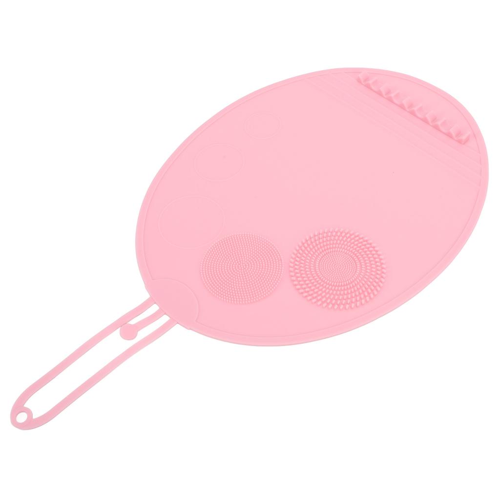 Silicone Makeup Brush Cleaning Mat Multi Textures Large Size Portable Washing Tool Scrubber