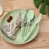 Wheat Straw Dinnerware Sets Fork Spoon Knife Set Utensil Travel Eco-Friendly Portable Tableware For Kitchen Cutlery Set 3 in 1