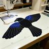 Crow Themed Sewing Organizer Hand Embroidered Ornament Creative Home Decor Crow Sewing Accessories Storage