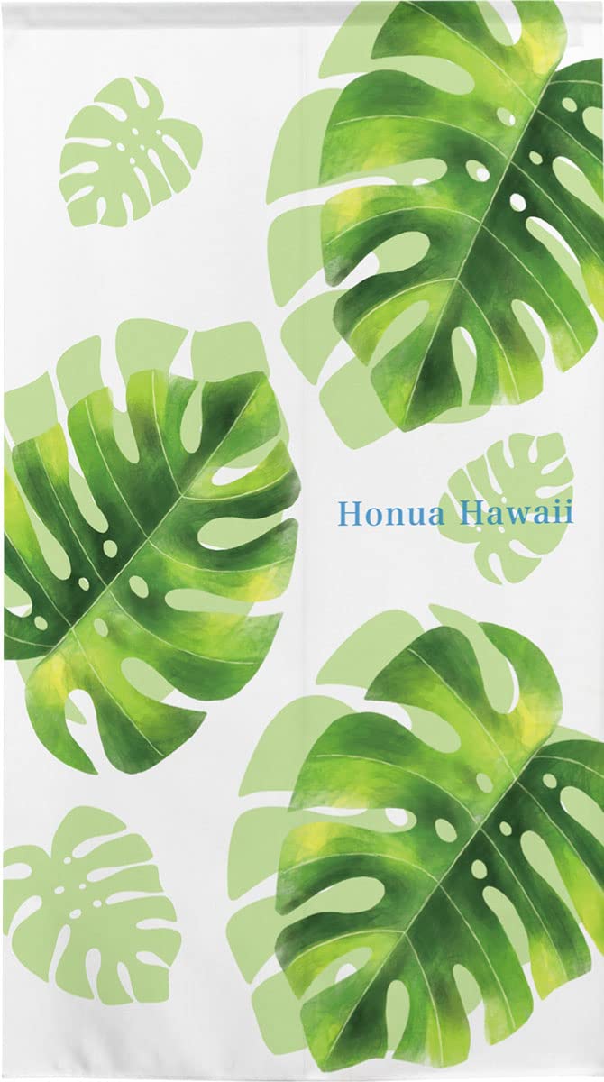 

Noren Kobo Monstera Stylish Hawaiian Interior UV Room Big 85cm Wide x 150cm Product Number 99994 Tapestry, Decor, Poster, Protection, Curtain, белый