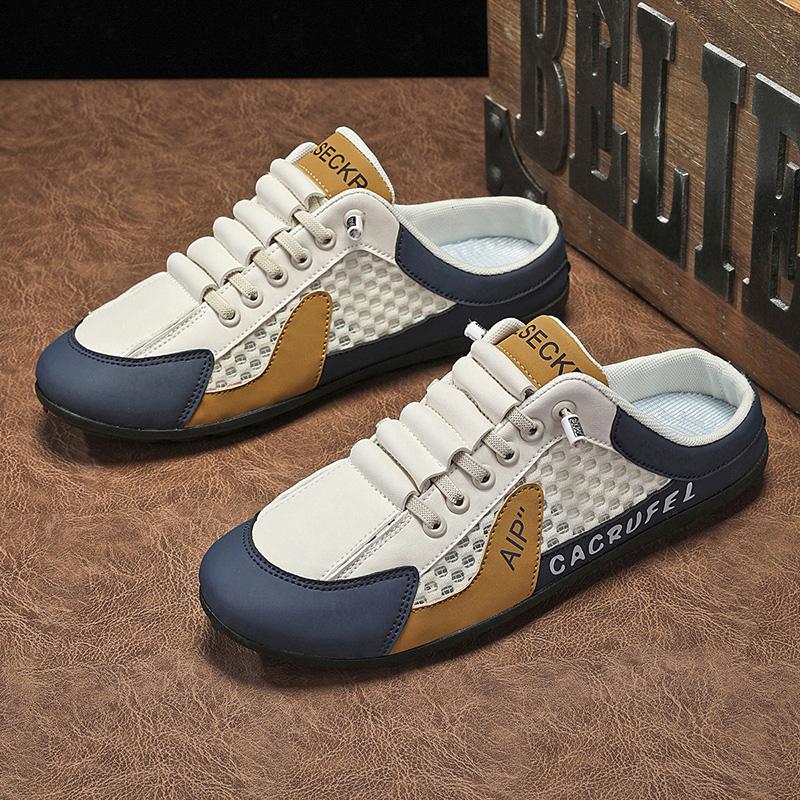 

Fashion Men s Shoes Summer Mesh Breathable New High-quality Men s Soft Sole Sports Comfortable Outdoor Versatile Hiking Shoes 39-44 39 бежевый