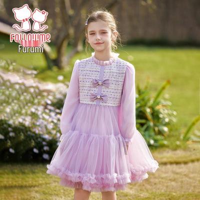 Fuluomi Girls' Sweet Mesh Princess Dress