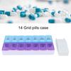 AM PM 7 Days Pills Case Weekly Pills Organizer Capsule Supplements Vitamin Pills Travel Pills Box