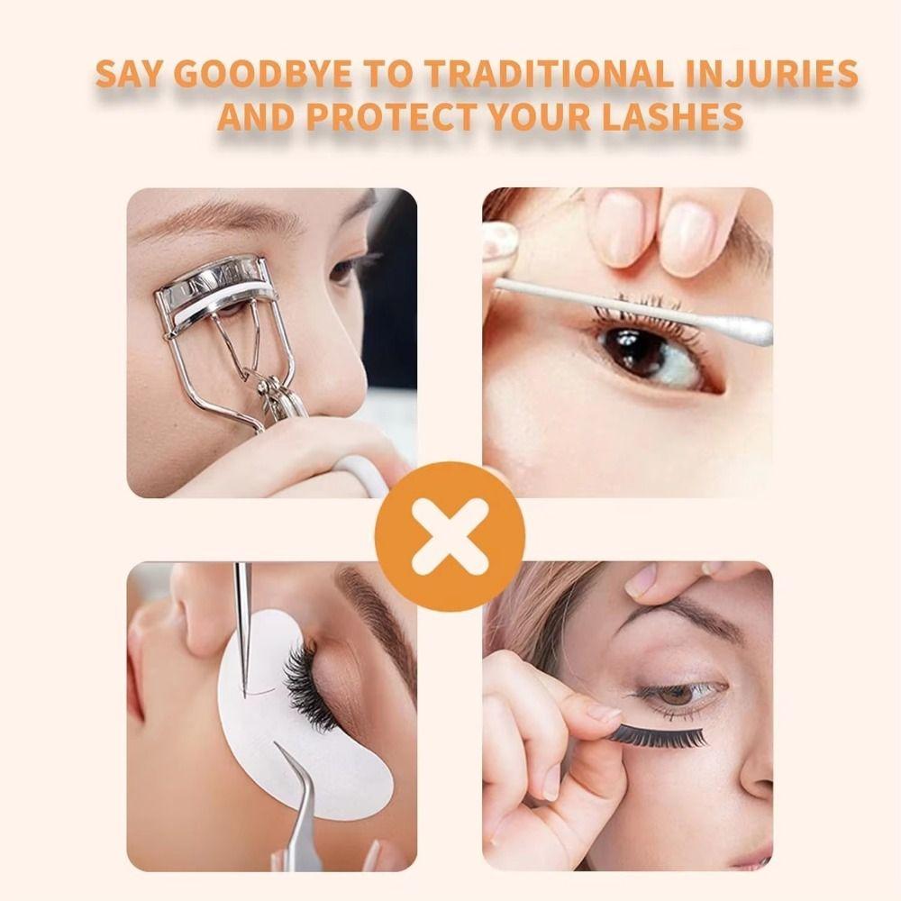 Rapid Temperature Control Electric Eyelash Curler Heated Lash Curling Tool  Travel