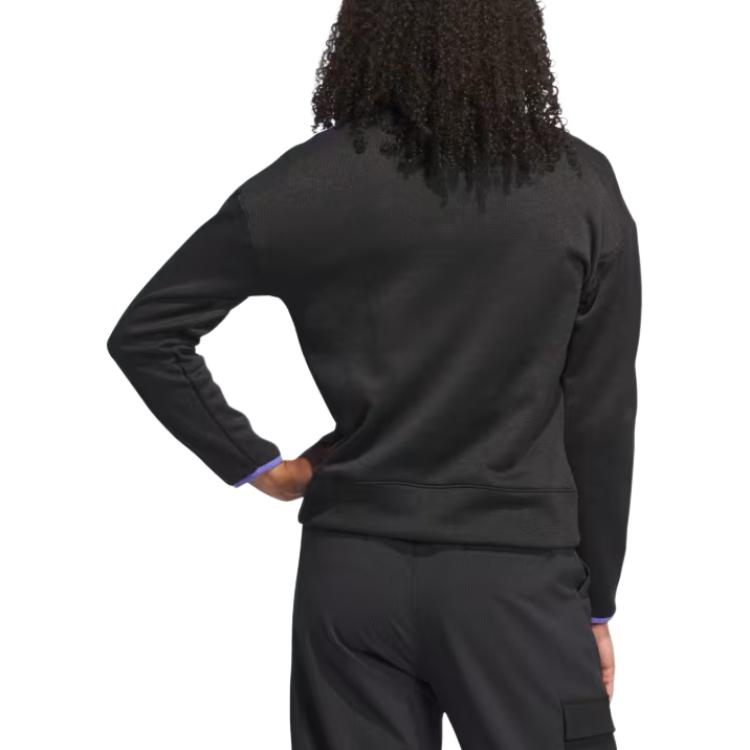 Adidas Go-To Quarter Zip Jacket Color Block Long Sleeve Vintage Jacket Women Jacket Multicolor IY5359