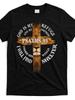 Men'S and Women'S Psalm 91 Christian Pattern T-Shirt   Lion and Cross Design with  The Lord Is My Re