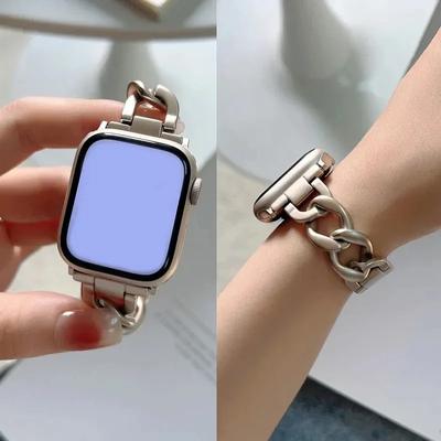 Metallarmband für Apple Watch Ultra 49mm 10 9 8 7 Band 42mm 45mm 46mm Damen Gürtel Armband iWatch Series 6 SE 40/41/44mm Uhrenarmband
