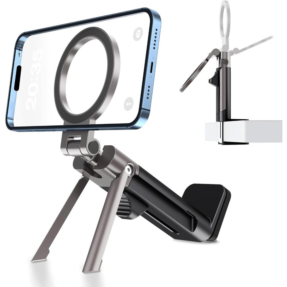 Adjustable Magnetic Phone Holder, Handsfree Airplane Phone Holder, Foldable Airplane Travel Essentials, 360° Rotation