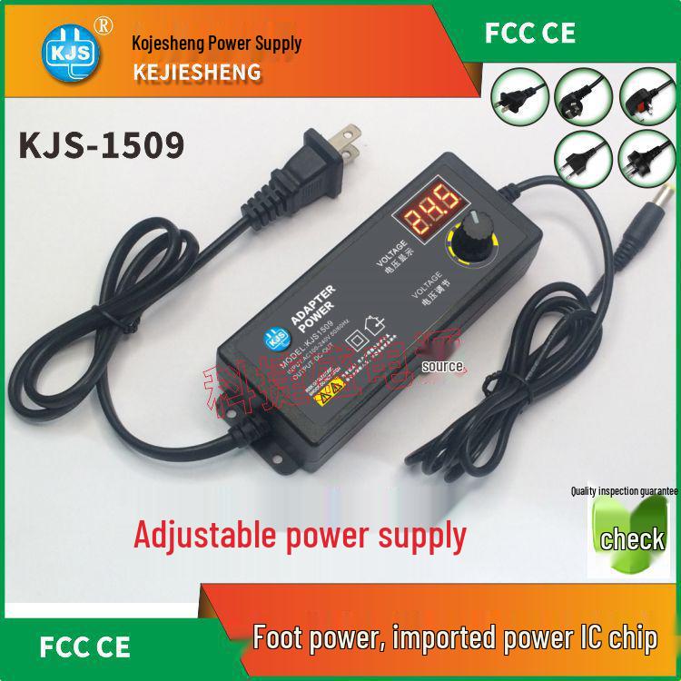 Adjustable Voltage Power Adapter 3-24V 60W with Digital Display for Massage Chair Charger DC