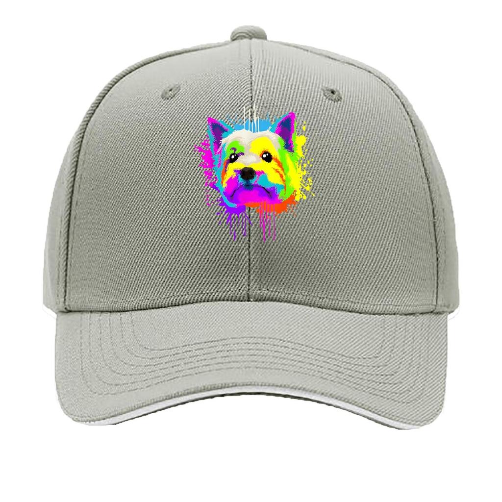 Colorful Dog Pet Pop - Art Style Sandwich Baseball Cap