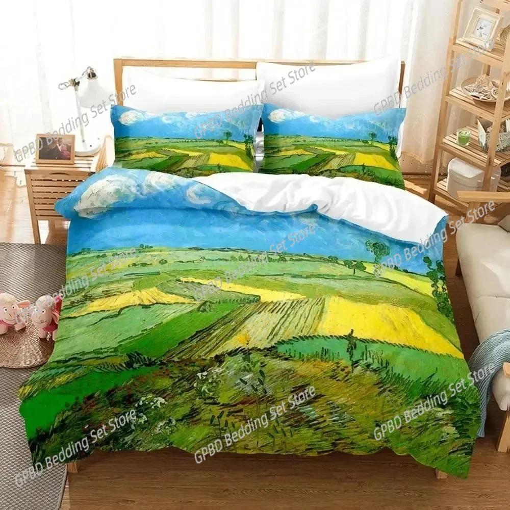 Comforter 3D Print Van Gogh Bedding Set For Bedroom Soft Modern S Comefortable Kids And