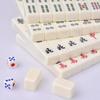Set Gioco Mahjong Cinese 144 Mini Tessere Bianche Incise Per Riunioni di Famiglia Per Gioco Stile Cinese Tempo Libero in Famiglia