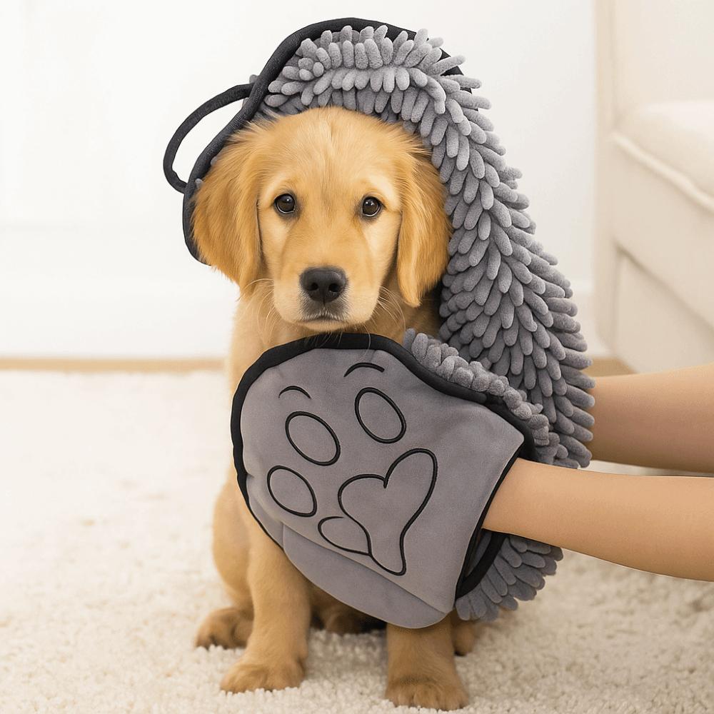 Super Absorbent Pet Bath Towel Large Dog Bath Gloves Portable Pet Cleaning Washcloth Pet Care