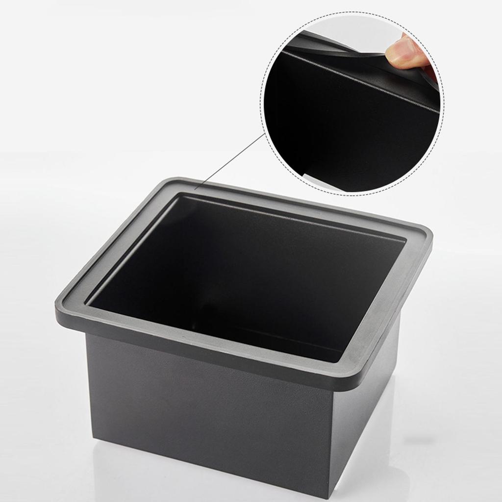 Stainless Steel Espresso Spray Proof Coffee Grounds Dump Bin for Barista Household Tools