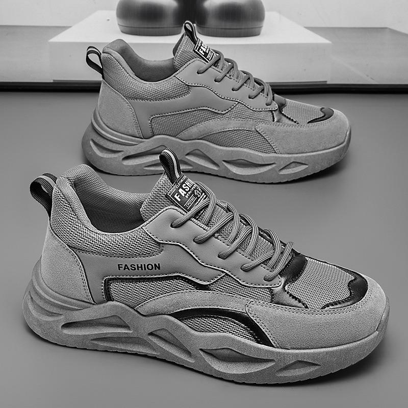 Spring Men's Shoes New Breathable Men's Trend Versatile Platform Non-slip Sports Shoes Casual Trendy Shoes