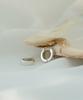 Alleun Silver 925 3Mm Square One-Touch Earrings