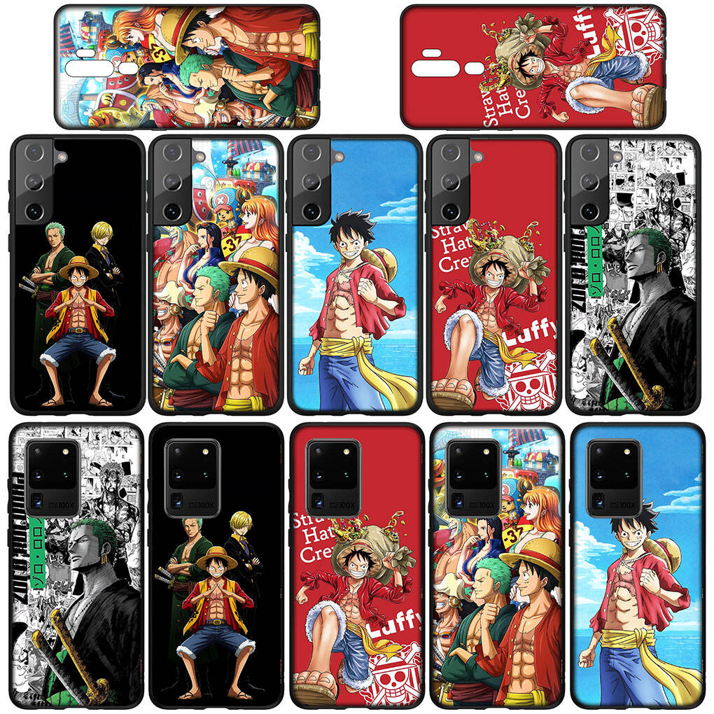 Case for Samsung Galaxy S25 S23 S24 Ultra FE Plus A05 A06 A15 A16 A36 A37 A35 A54 A55 A56 A57 A25 A26 A53 A17 Zoro Poster One Luffy Pieces Sanji Cover