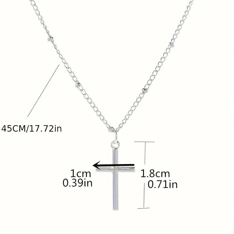 European and American Jewelry Cross Pendant Necklace Clavicle Chain Long Holy Mother