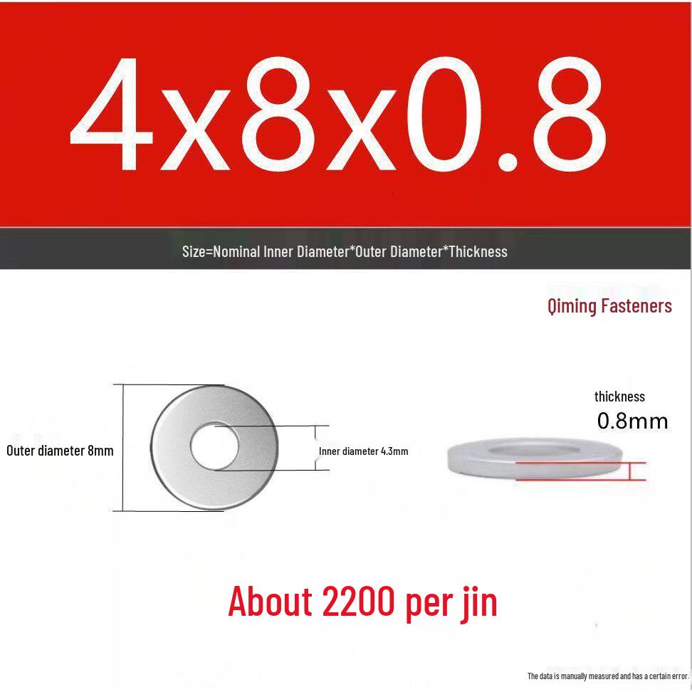 4.8 Grade Galvanized Iron Flat Washer, M3-M40 Oversized Metal Hole Gasket.