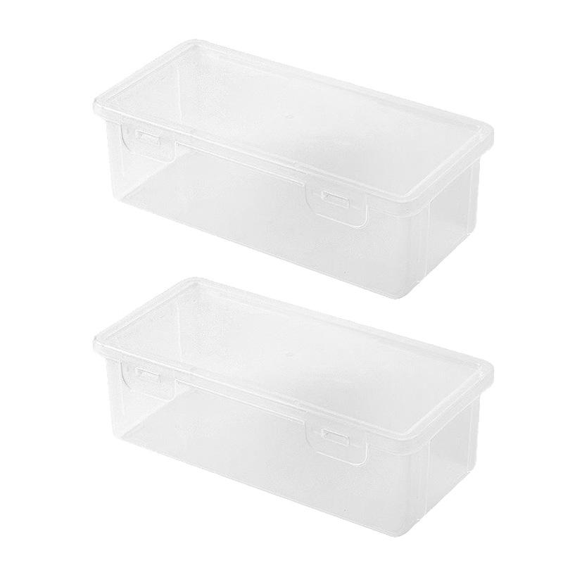 Fully Transparent Desk Organizer Box for Stationery and Sundries